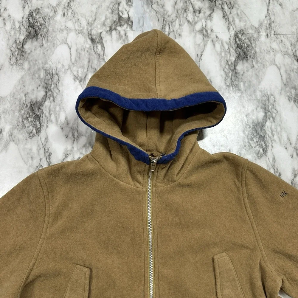 Uniqlo Undercover Full Zip Pocket Hoodie Sz XL (12) Boys Khaki (See Measurements